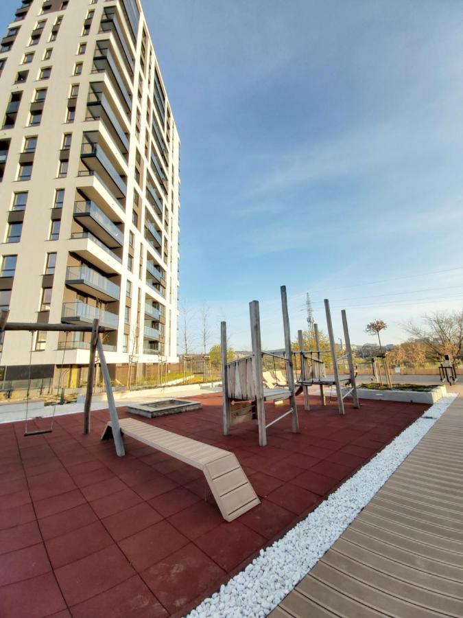 Apartament 150 Zaspa Vvita Z Prywatnym Ogrodem I Tarasem 그단스크 외부 사진