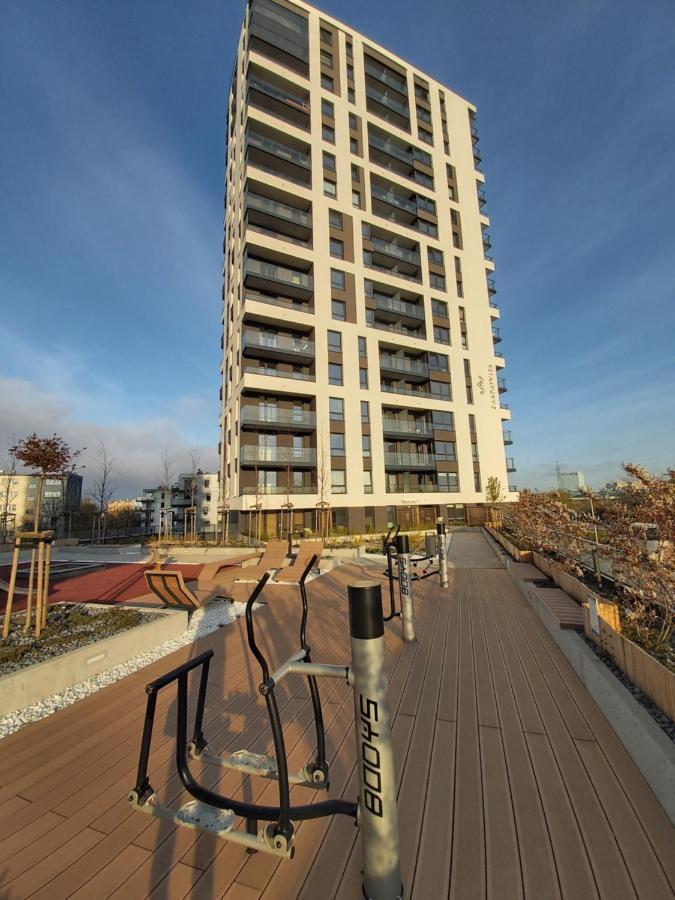 Apartament 150 Zaspa Vvita Z Prywatnym Ogrodem I Tarasem 그단스크 외부 사진
